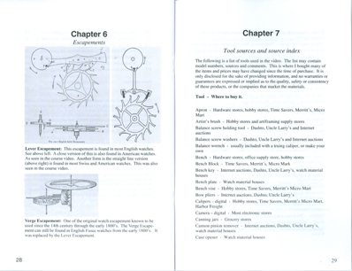 Watch Repair Course Manual inside 2