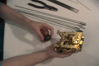 Clock Repairs - pendulum assembly
