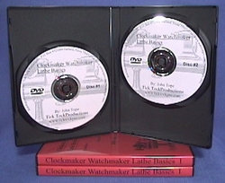 Clockmaker Watchmaker Lathe Projects DVD Volume I open