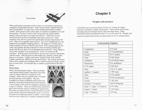 Clock Case Repair and Restoration inside Manual 2