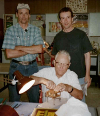 John Tope at NAWCC clock repair class